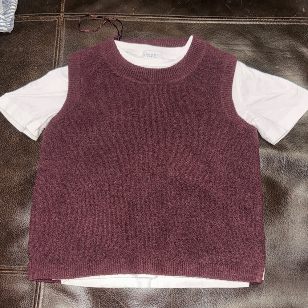 Maroon Sweater Vest